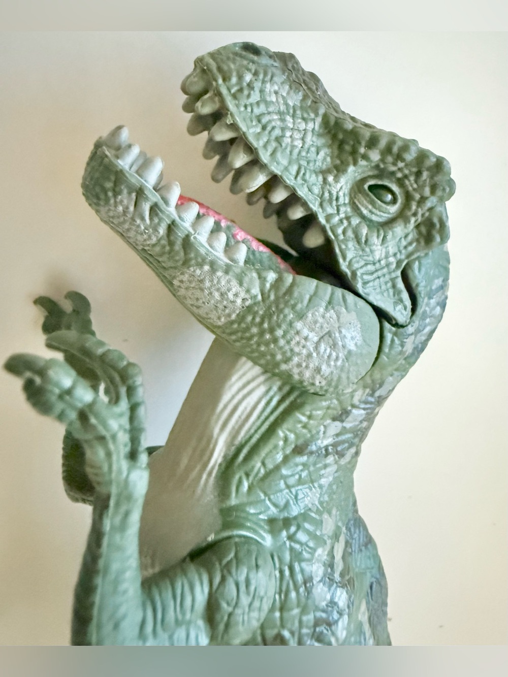 8” Green Dinosaur Reptile Toy for Pets - Realistic T-Rex Figure